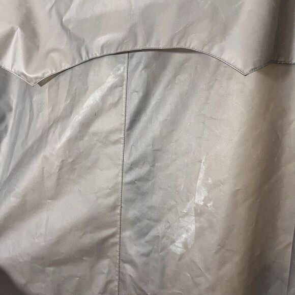 Maison Margiela Vynl Trench Coat Womens 42 Rain Jacket Double Breasted Oversized - Picture 7 of 10